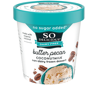 So Delicious Coconut Milk Pint - Butter Pecan (No Sugar Added)