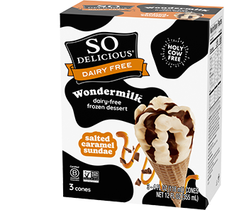 Salted Caramel Sundae Wondermilk Frozen Dessert Cone