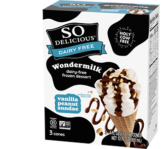 Vanilla Peanut Sundae Wondermilk Frozen Dessert Cone