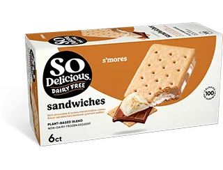 So Delicious Dairy Free Wondermilk Blend Smores Dessert Sandwich