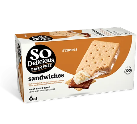 So Delicious Dairy Free Wondermilk Blend Smores Dessert Sandwich