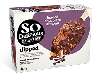 So Delicious Dairy Free Wondermilk Loaded Chocolate Almond Dipped Bars