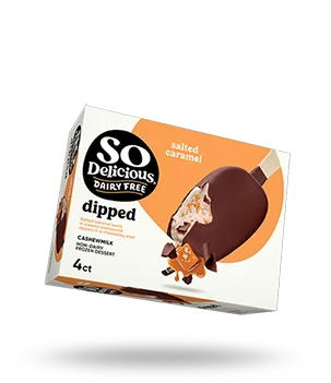 Dipped Salted Caramel Bars with Cashewmilk