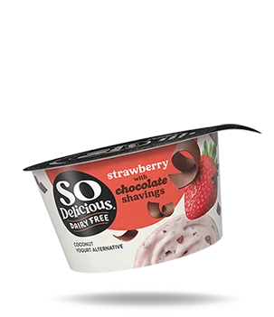 So Delicious Dairy Free Strawberry with Chocolate Shavings Coconut Yogurt Alternative